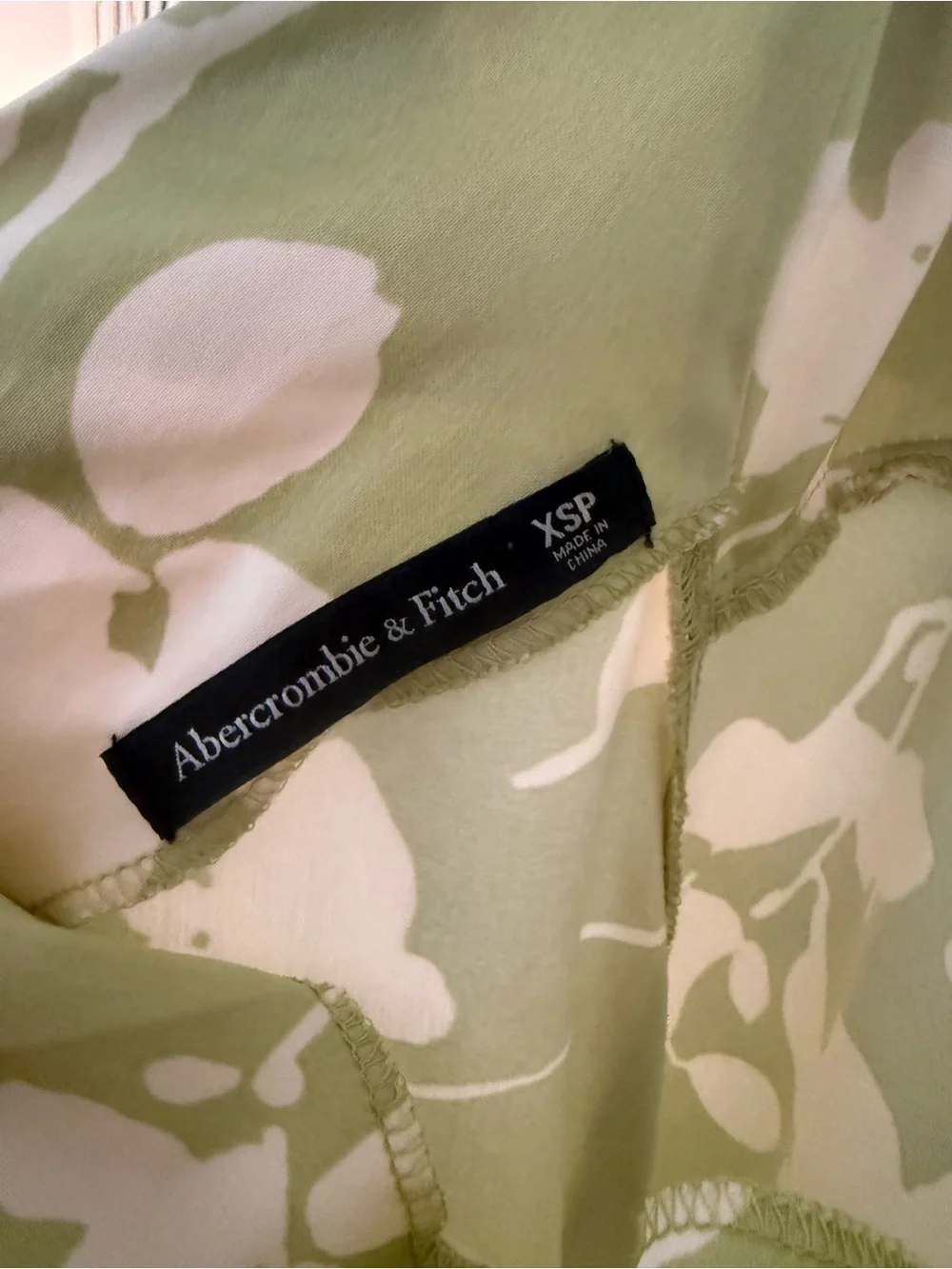 Abercrombie & Fitch label inside